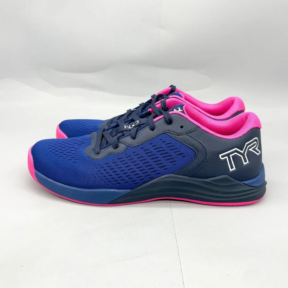 TYR CXT-1 Trainer Mens 10.5 Blue Pink Athletic Gym Shoes Sneakers CrossFit HIIT - Picture 4 of 11